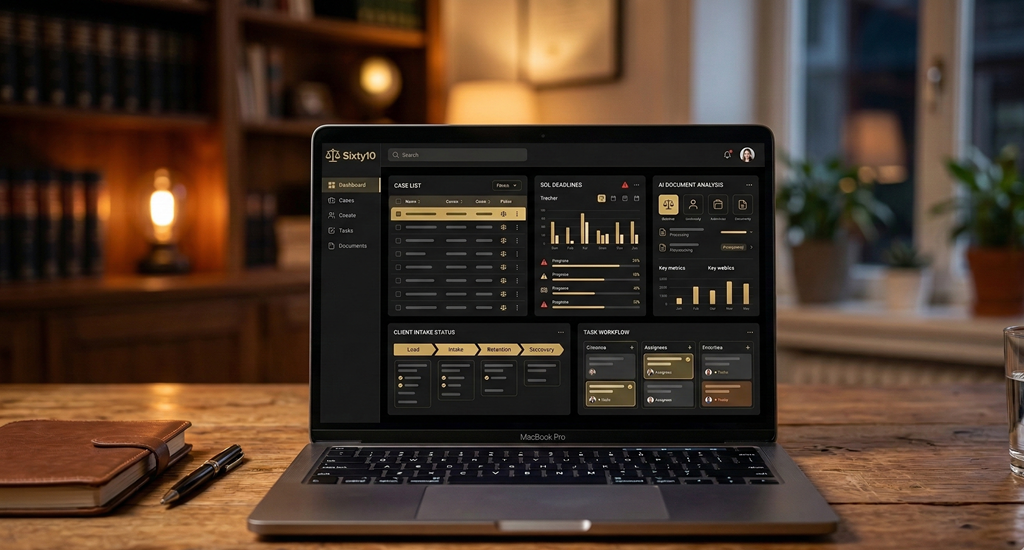 Sixty10 Dashboard - AI-Powered CRM for Personal Injury Law Firms